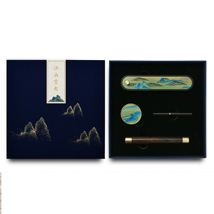 批发香道器香用具四件套礼品套装江山云起香插香炉焚香器具