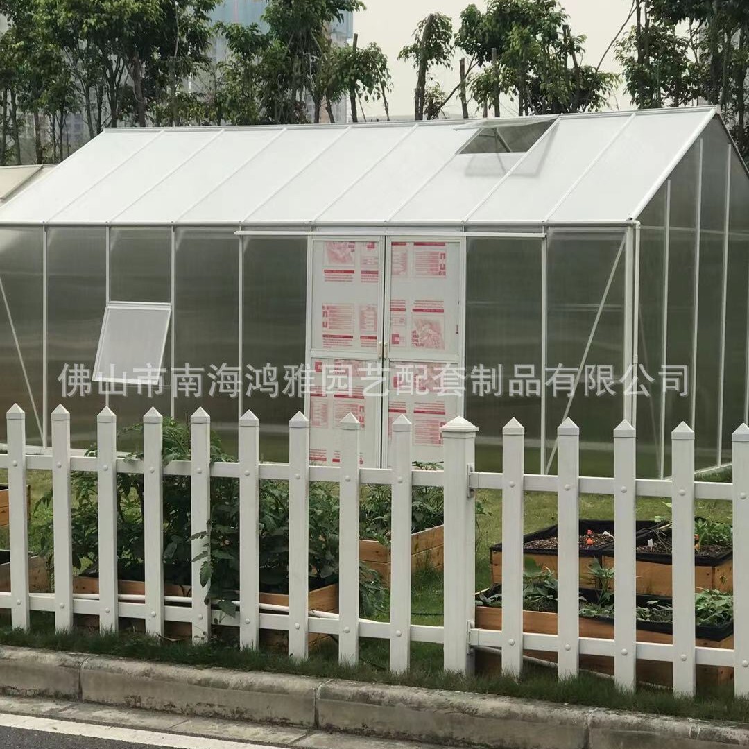 1.5米肩大棚铝合金温室花房保温pc中空板蔬菜高各类家用小暖房