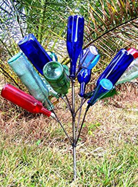 花园装饰厂家瓶瓶架户外瓶子庭院派对装饰摆件金属支架工艺品批发