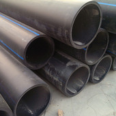 hdpe自来水管pe给水管全新黑色料dn200pe给水管道供水管现货