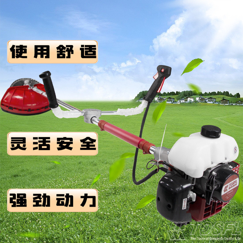 侧收割割草机割灌机小型割灌机除草机家用开荒挂式稻谷灌木打草机