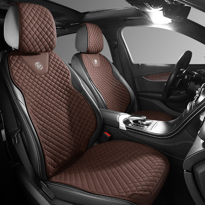 亚麻汽车坐垫四季通用小蛮腰坐垫菱形坐垫无靠背单片马鞍垫三件套,电动车/配件/交通工具,电动车坐垫,淘宝优惠券,粉丝福利购,淘宝优惠卷