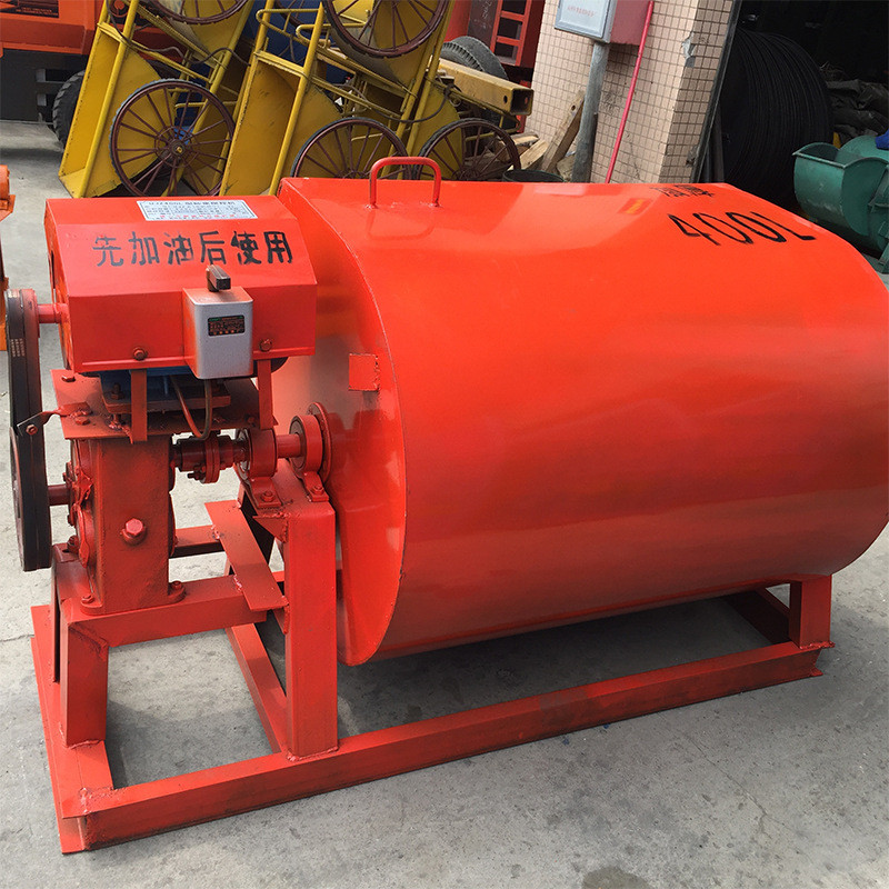 热销式400l卧式砂浆搅拌机供应建筑工程干粉混凝土电动侧翻兴华搅