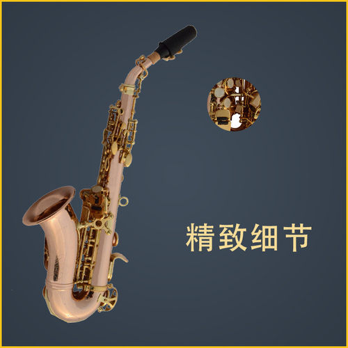 热销伊尔曼earlmann萨克斯管磷铜降b高音小弯管专业sax
