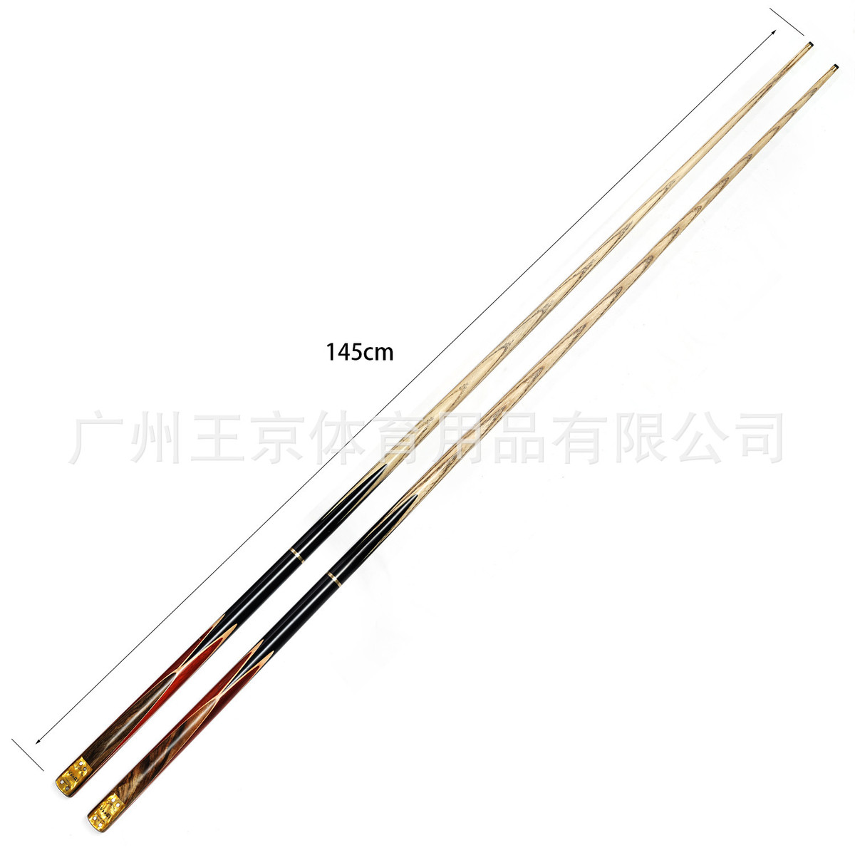中式黑八台球9mm小头台球杆3/4双节斯诺克球杆球杆配件poolcue