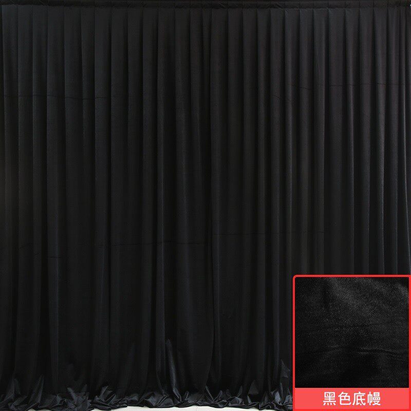 金丝绒黑色绒布加厚幔遮光布拍照婚庆背景纱幔背景布婚礼舞台幕布