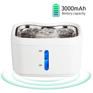 新款低音猫咪自动饮水机无线过滤循环宠物饮水器净化涌动活水