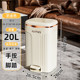 米瑞垃圾桶家用新款 高颜值大容量弹客厅加厚垃圾桶脚踩大号盖款