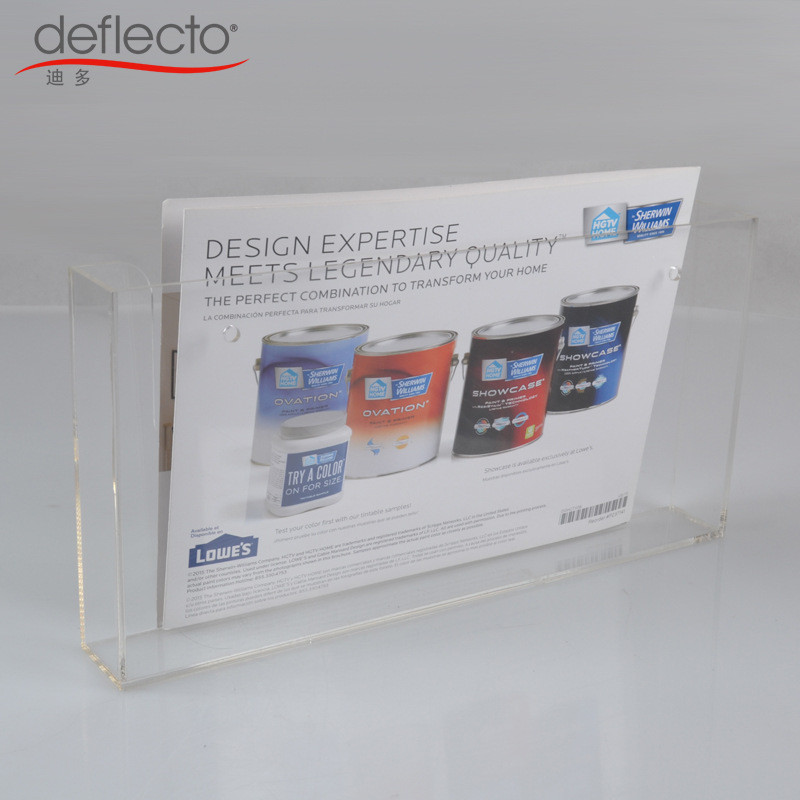 迪多厂家直销目录报刊架杂志挂墙亚克力资料架透明宣传ex-8