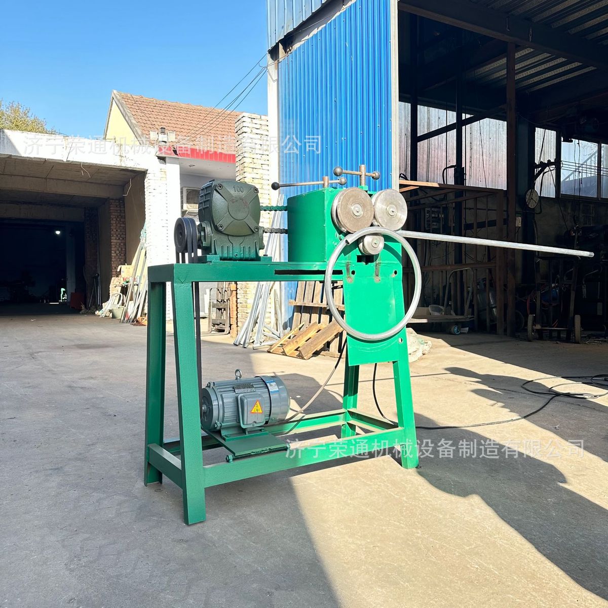 卷圆机360度自动盘滚圆弯管机不锈钢圆管方管一次性电动螺旋圆机