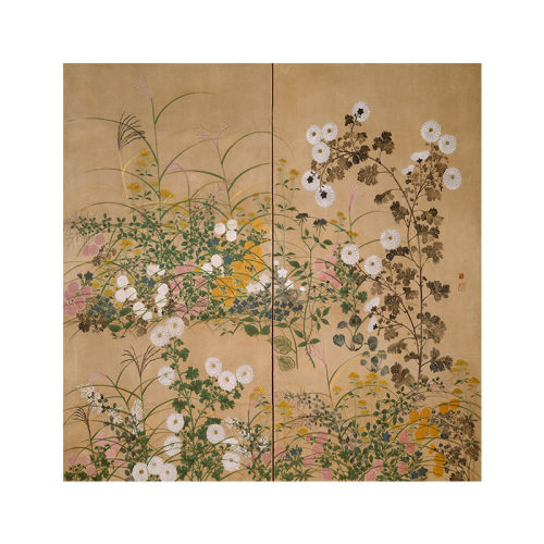 浮世绘国潮寂风侘花鸟画古典装饰挂画民宿餐厅玄关客厅沙发墙画