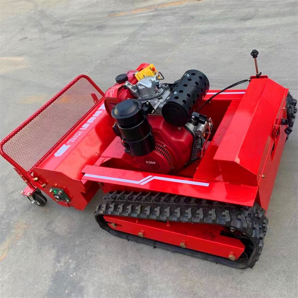 遥控割草碎草机大马力履带遥控割草机碎草机智能油电混动出口