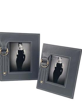 欧式轻奢相框样板房摆件酒店展厅客厅家居装饰相框摆件厂家直销