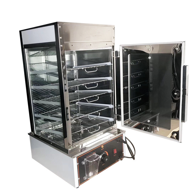 厂家直销加热包子柜陈列柜蒸包机不锈钢蒸箱电蒸箱便利店蒸柜