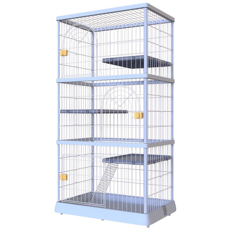 猫笼子别墅家用室内超大自由空间幼猫带厕所一体大号三层猫屋猫咪