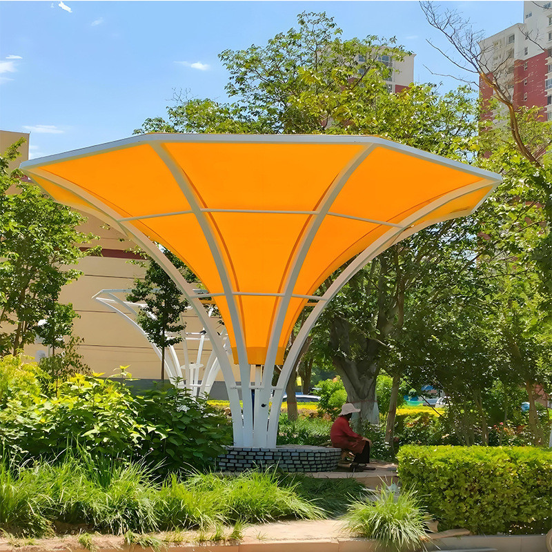 重庆四川成都贵州膜结构景观棚汽车车棚张拉膜雨棚景观遮阳棚