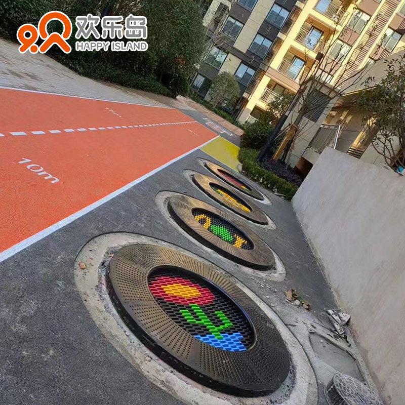 户外蹦床蹦床大型地公园地埋式儿童成人通用卡通蹦床定做规划设计