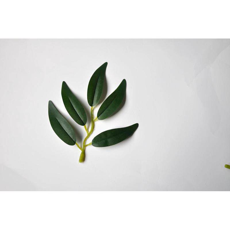 厂家直销仿真植物配件配件.金钱叶尤加利人造花植物叶子藤条叶片