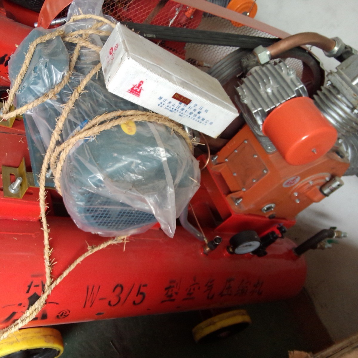 银潮空压机内燃机w-3/5带用风镐空气压缩机