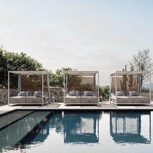 热销高品质户外躺床室外露台鸟巢床商用工程酒店度假村别墅花园露