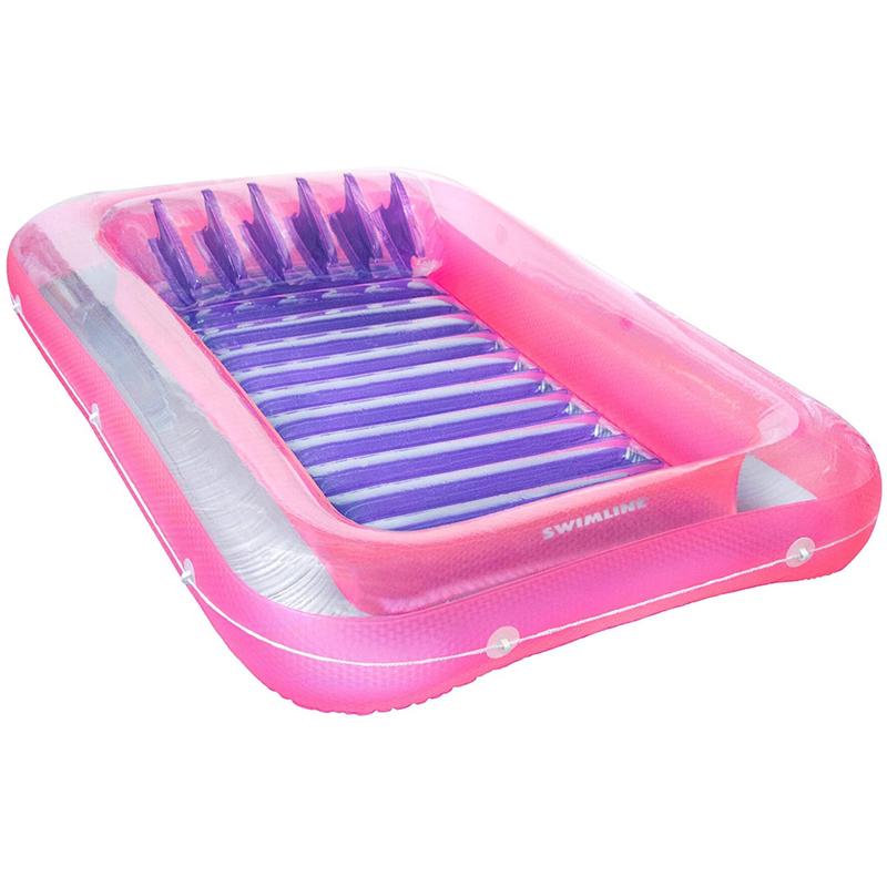 厂家生产供应充气躺椅双人浮床成人泳池水上户外水上吊床浮排