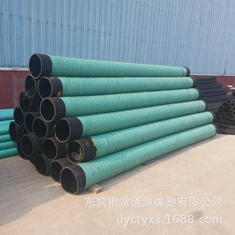 水泵农业钢丝抽水排水用大口径灌溉骨架吸排胶管黑胶管