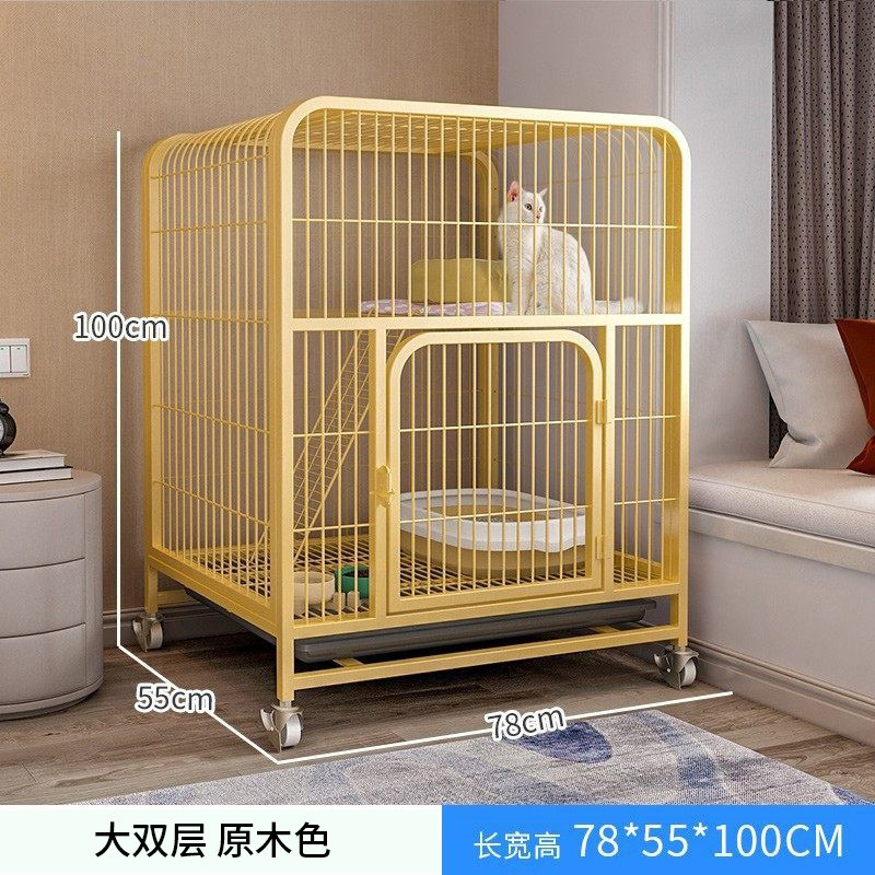 空家用室内别墅两层超大自由空间猫窝猫厕一体猫咪屋舍猫猫笼子笼