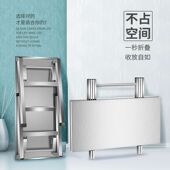 不锈钢可折叠桌便携式 小桌子宿舍出租房吃饭餐桌小方桌户外摆婕琦