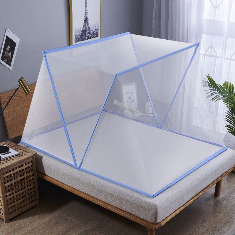 wbz7学生宿舍上下床单人无底蚊帐免安装家用客厅沙发可折叠90x190