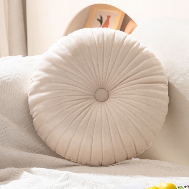 北欧ins圆形抱枕南瓜靠枕粉色坐垫腰枕客厅沙发民宿装饰车轮蒲团