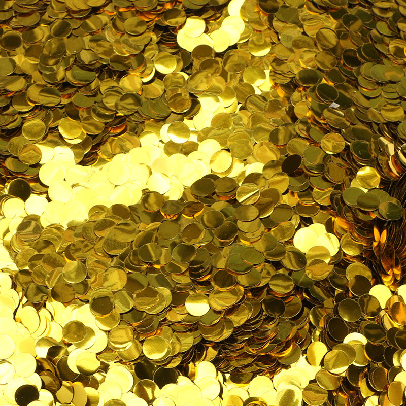 1cm婚庆派对节日七彩圆片手抛亮片波波球乳胶透明气球填充物纸屑