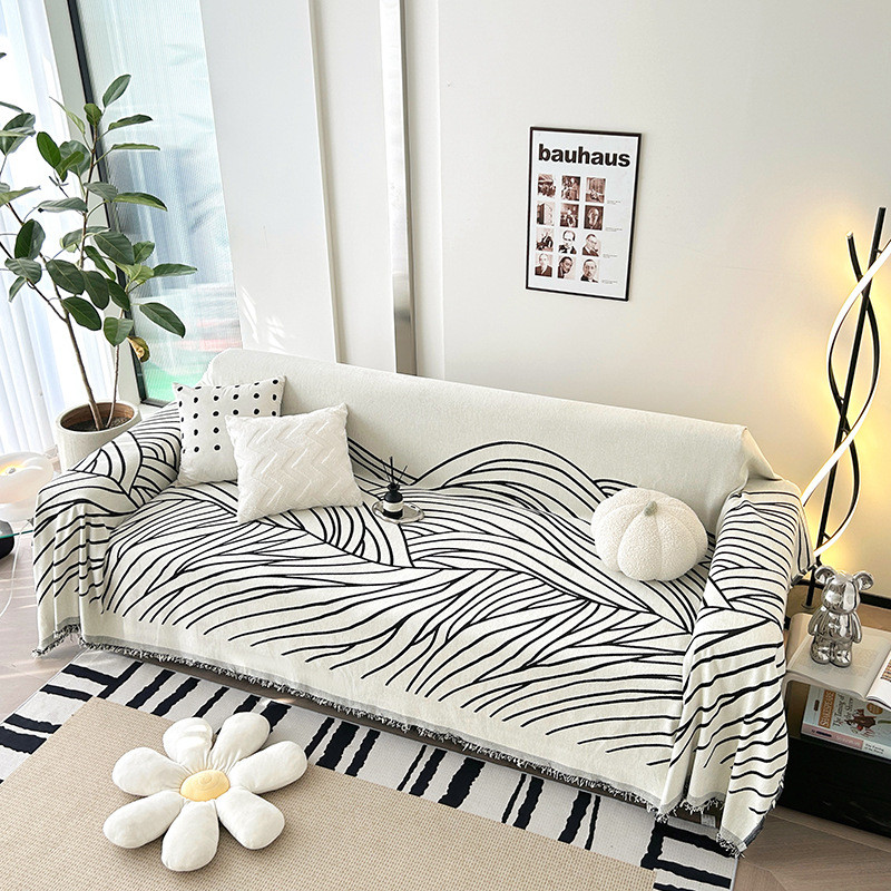 轻奢高级感全盖沙发盖布四季通用雪尼尔沙发巾沙发套罩沙发毯防尘