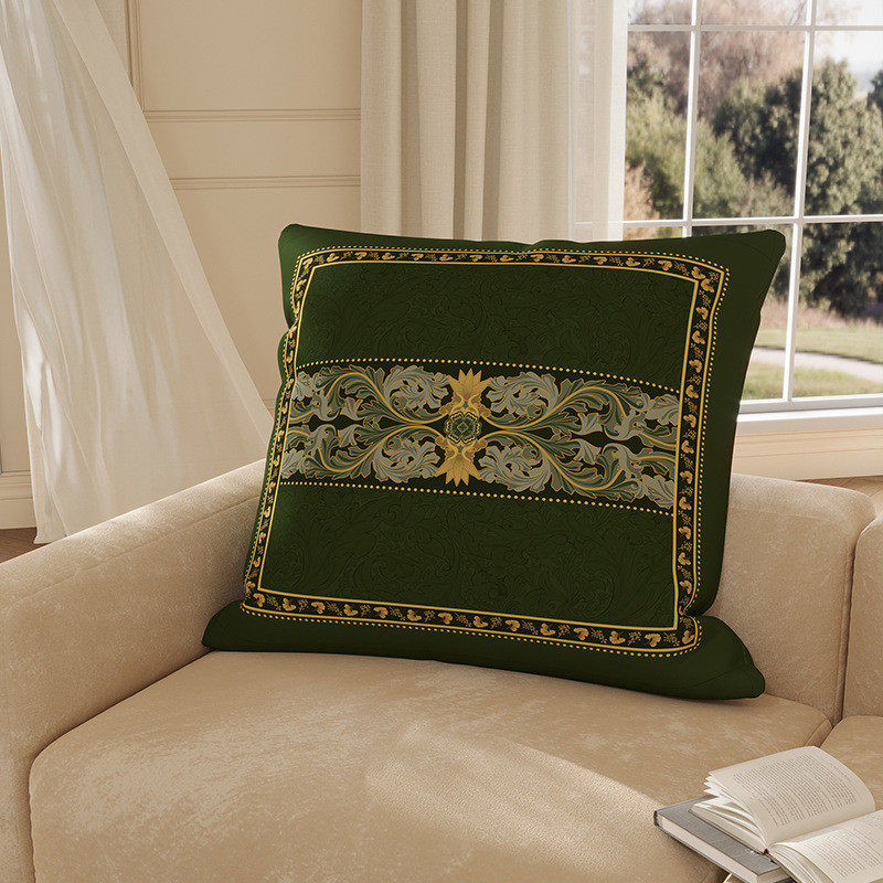 美式客厅沙发靠垫抱枕套罩大靠背大号靠枕床头正方形可拆洗60x60
