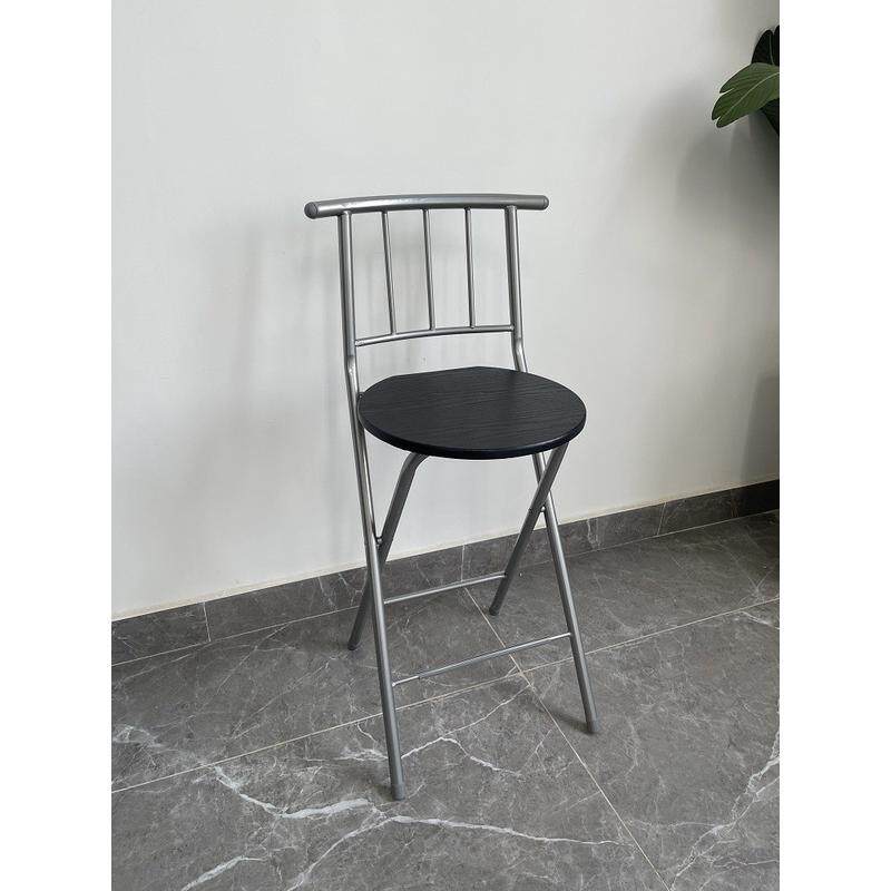 65坐椅子折叠靠背酒吧椅咖啡厅阳台休闲简约椅子高脚吧台凳户外高