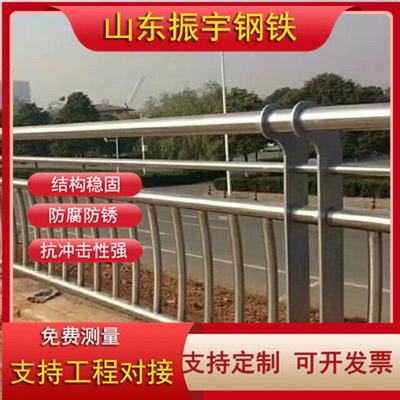 S304不锈钢护栏河道防护栏不锈钢复合管护栏道路交通防撞护栏