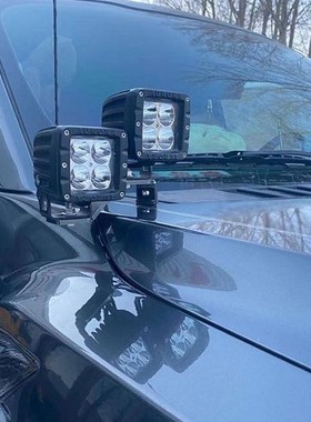适用15-20年福特猛禽F150双灯A柱支架机盖两侧辅助灯行车灯固定架