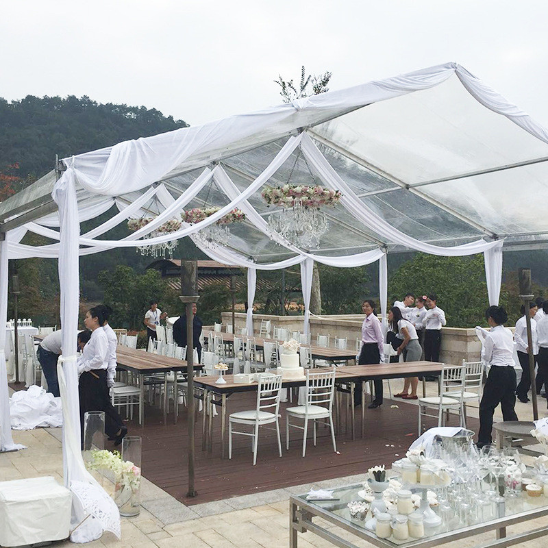 户外批发大型定制婚礼宴会透明篷房铝合金帐篷婚庆宴会生日派对野