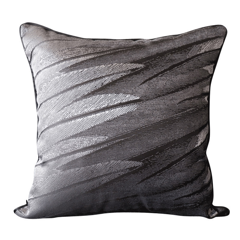 bg54黑色抱枕轻奢美式欧式现代简约靠垫新中式金色样板间沙发装饰