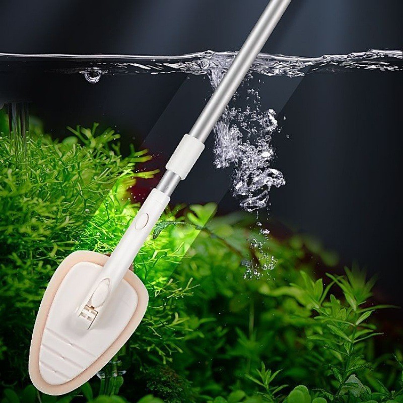 鱼缸换水清洗吸便器洗藻刀换水器刷子清洁长柄刮沙无死角工具