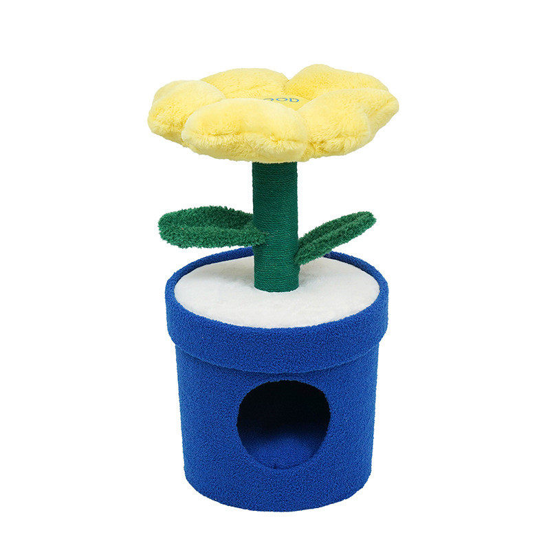 zeze向上花猫窝保暖猫咪屋猫屋全封闭抓柱一体柔软透气宠物窝别墅,宠物/宠物食品及用品,猫爬架,淘宝优惠券,粉丝福利购,淘宝优惠卷