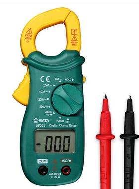 热销sd 便携式电流表数显钳形万用表交直流钳容表05221