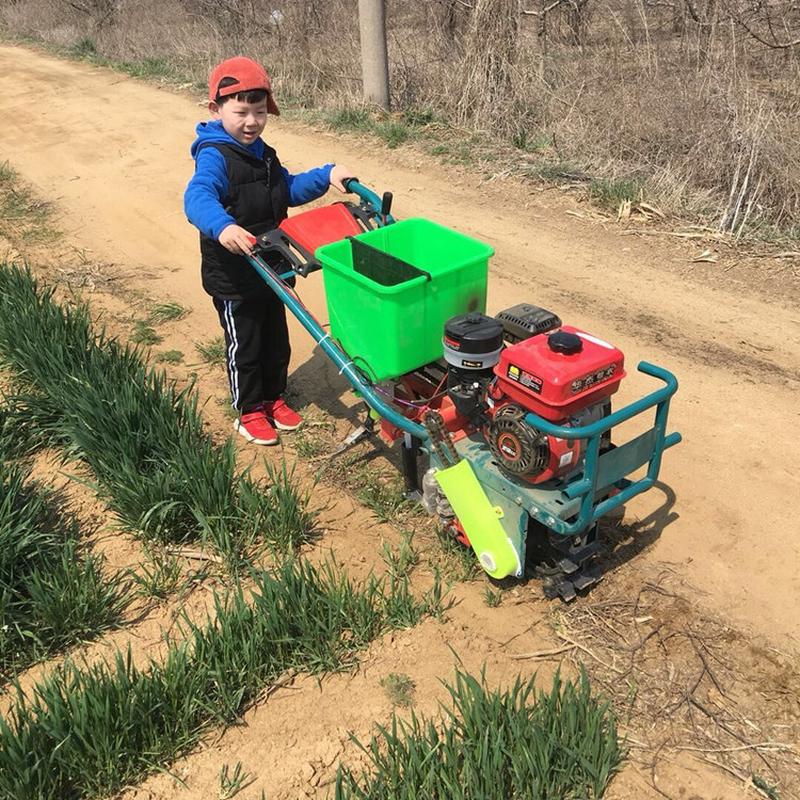 热销手推式耕耘播种施肥机汽油柴油开沟起垄耘播播玉米精机机