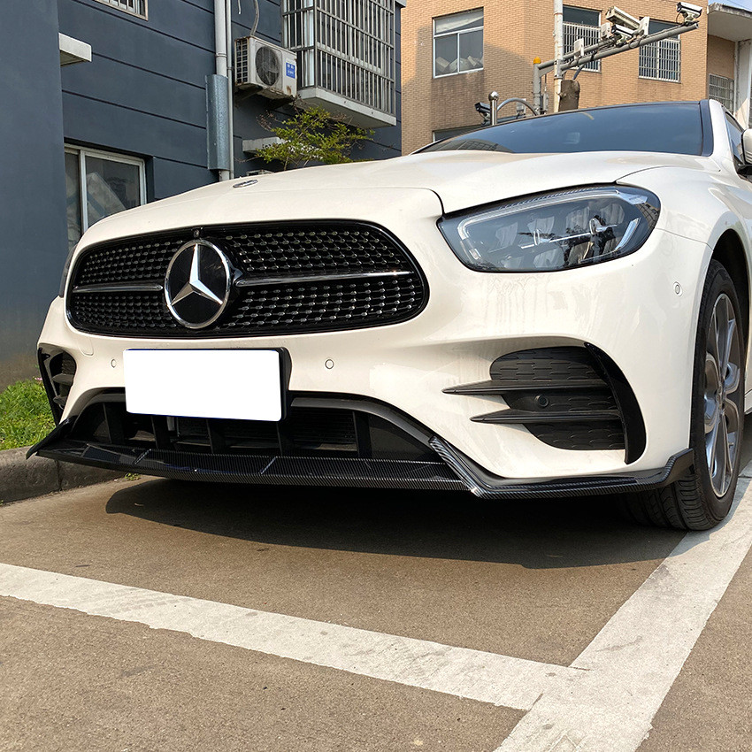 适用奔驰E级W2132021+E260E300AMG前杠前唇前铲改装