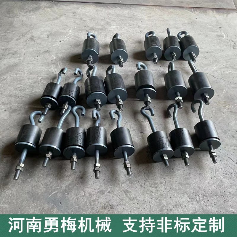 钢丝吊挂工业120*120*30电磁振动给料机吊钩直径橡胶减振弹簧