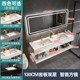 26x8现代轻奢岩洗漱一体双台盆浴室柜组合卫生间大户型智能双盆板