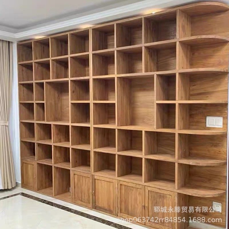 办公明式书柜组合雕花书房家具书柜书柜置物架展示柜书房木,住宅家具,单个书柜,淘宝优惠券,粉丝福利购,淘宝优惠卷