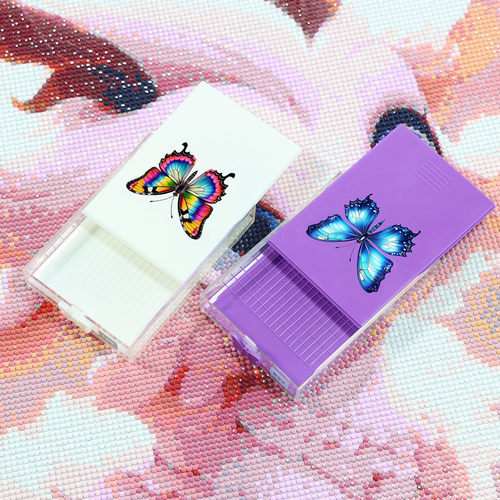 钻石画新款蝴蝶多功能翻钻盘 漏斗筛钻盘分钻盘DIY钻石绣工具套装