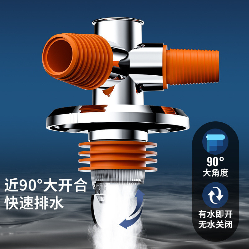 洗衣机地漏下水管三头通接头排水管防返臭神器通用管道对接器接头