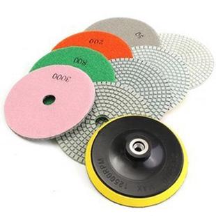 树脂金刚石5寸水磨片9件套金刚石磨片金刚砂水磨片125mm磨片