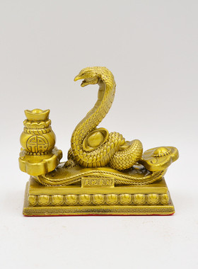 摆件黄铜如意聚宝盆十二生肖动物铜器龙马虎狗礼品宏达